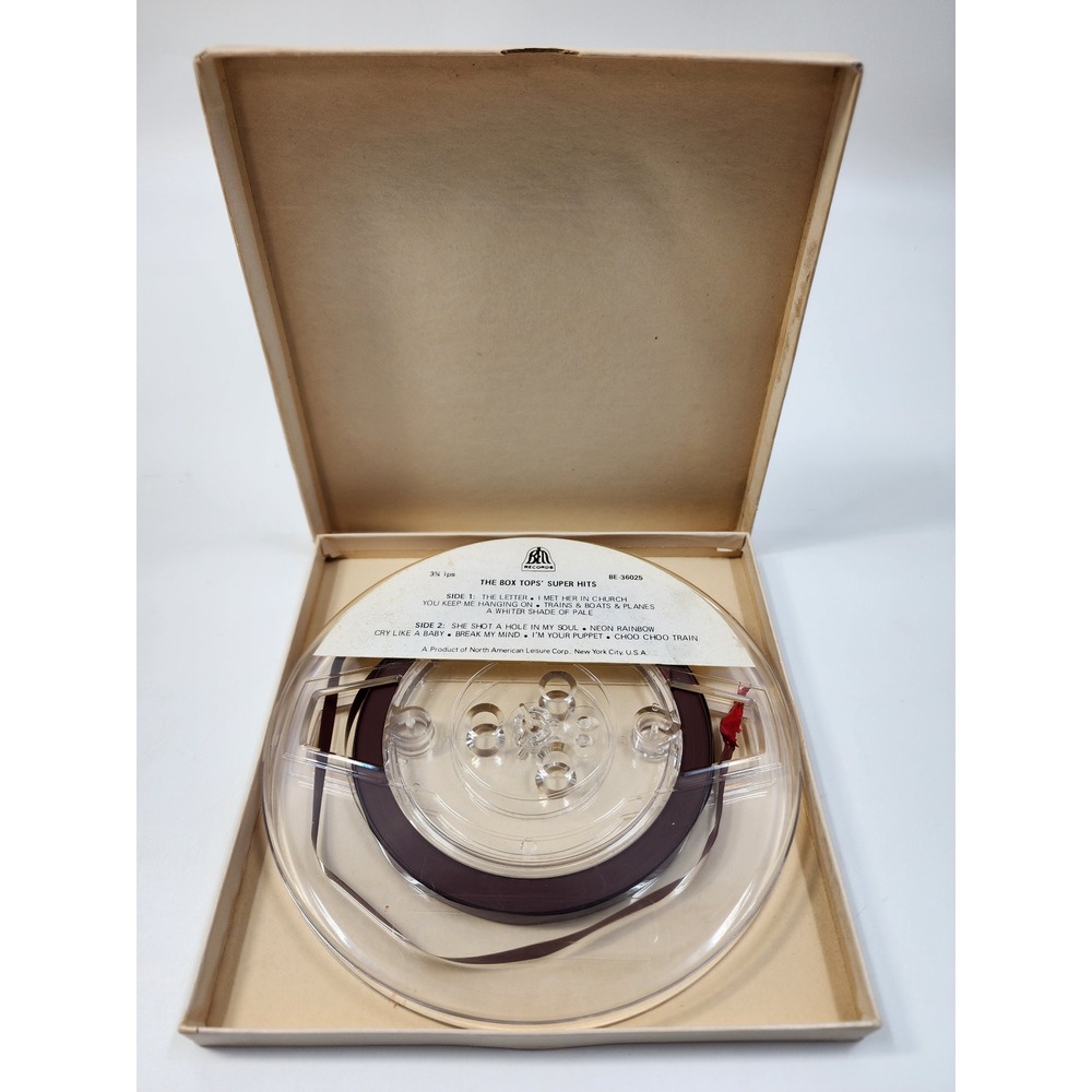 The Box Tops Super Hits Reel to Reel Tape Bell Records BE-36025 4-Track Stereo
